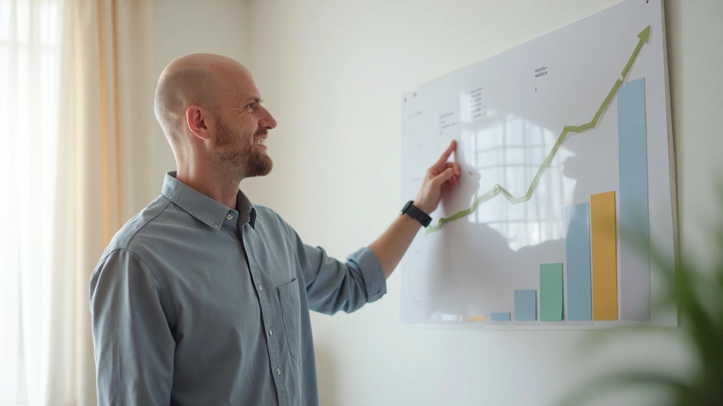 Профессиональное рабочее пространство с планом достижения целей и мотивационными заметками